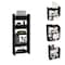 Tuhome 15.8 / 15.75 in. D X 29.8 / 39.65 in. H, 31.5 / 7.87 in. W X Laminate, Black CLW5593 - alternate 5